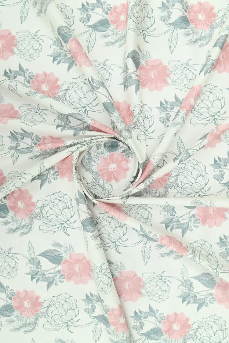 1-PC Unstitched Printed Cambric Kurti