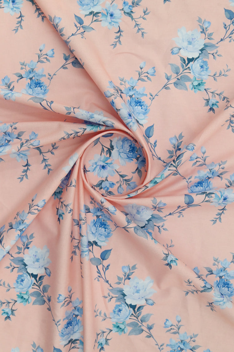 1-PC Unstitched Printed Cambric Kurti