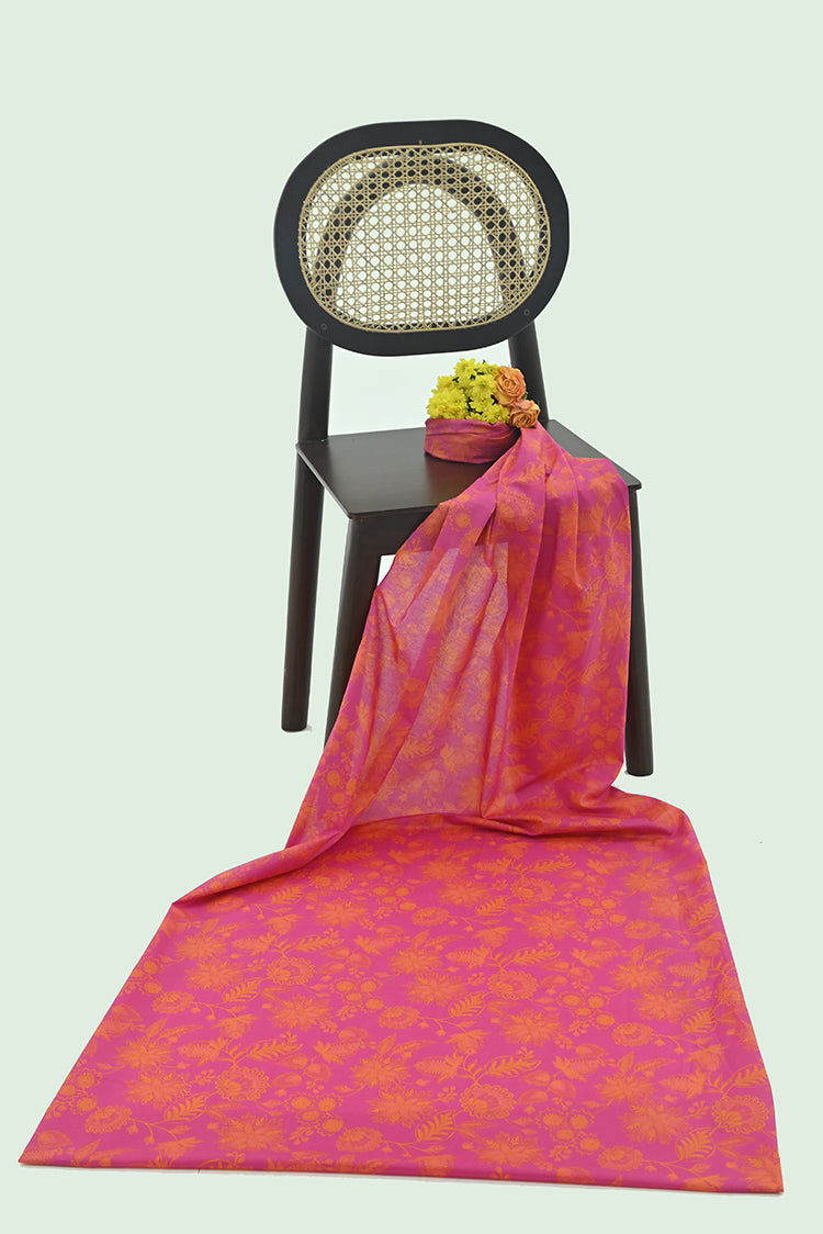 1-PC Unstitched Printed Cambric Kurti