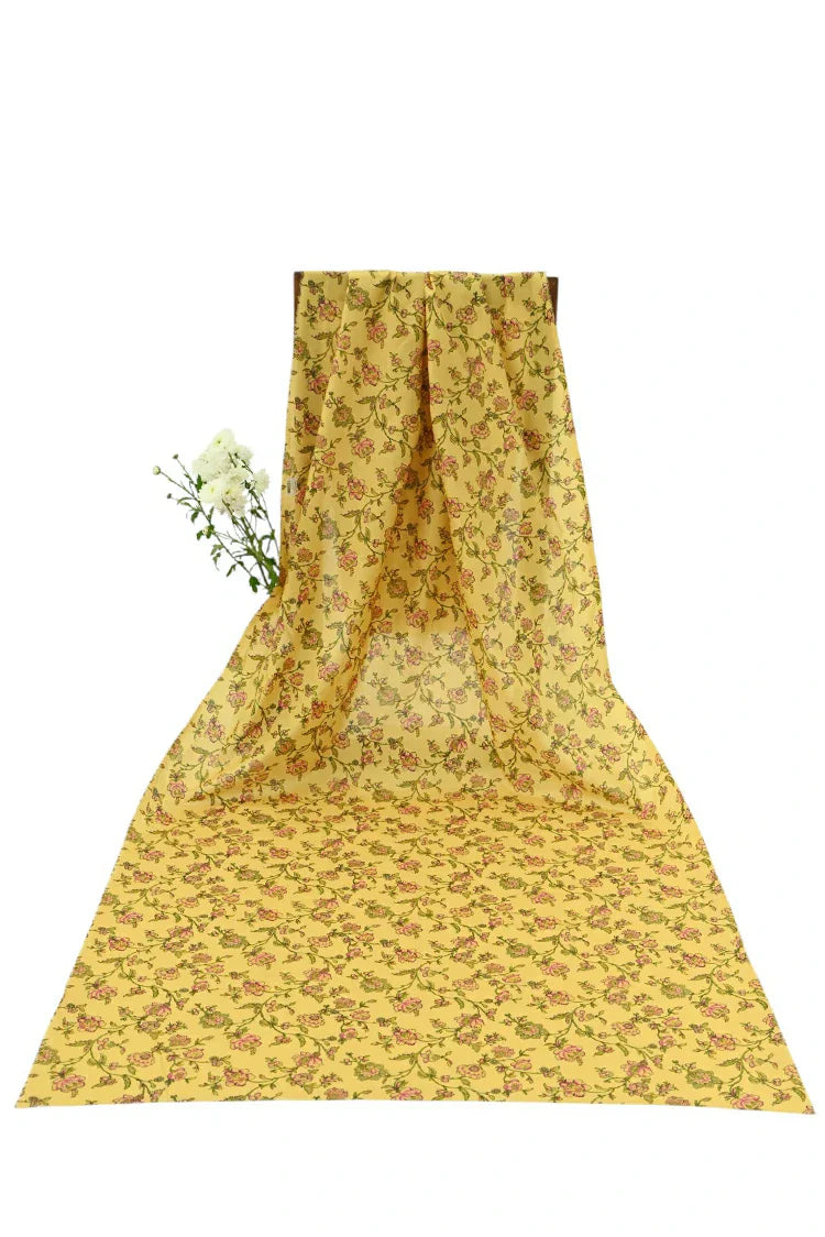 1-PC Unstitched Printed Cambric Kurti