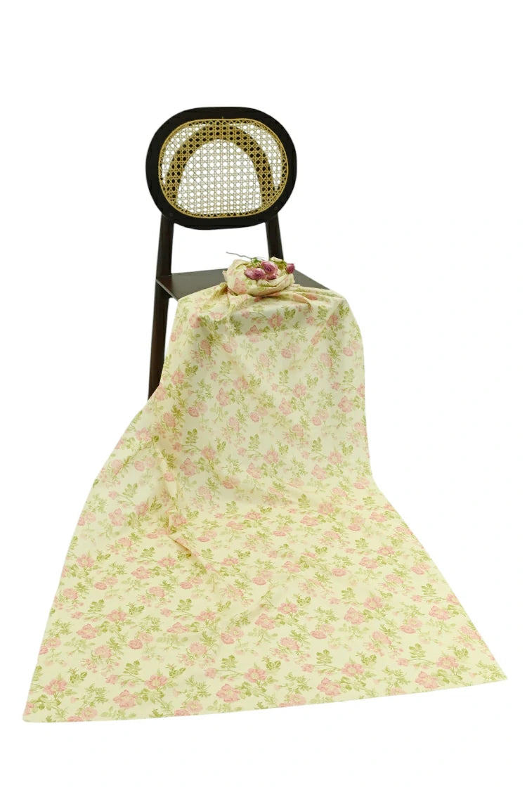 1-PC Unstitched Printed Cambric Kurti