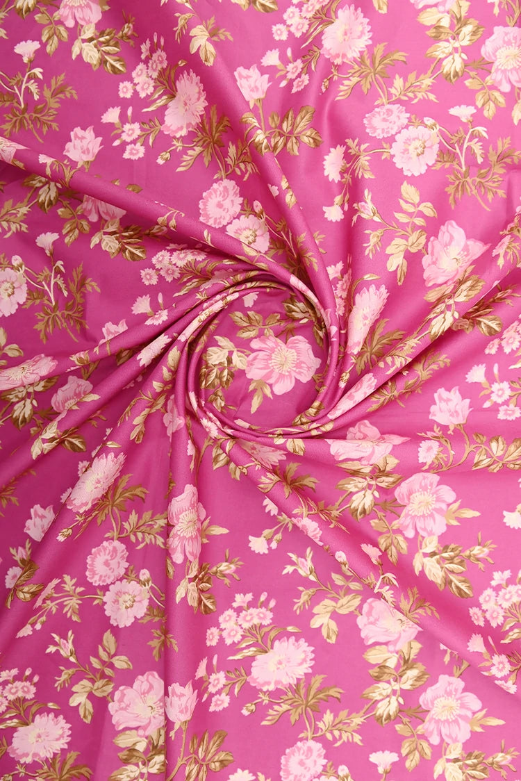 1-PC Unstitched Printed Cambric Kurti