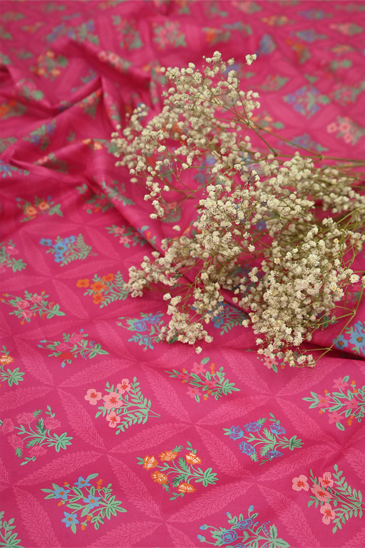 Picture of 1-PC Unstitched Printed Cambric Kurti - Available at Raja Sahib