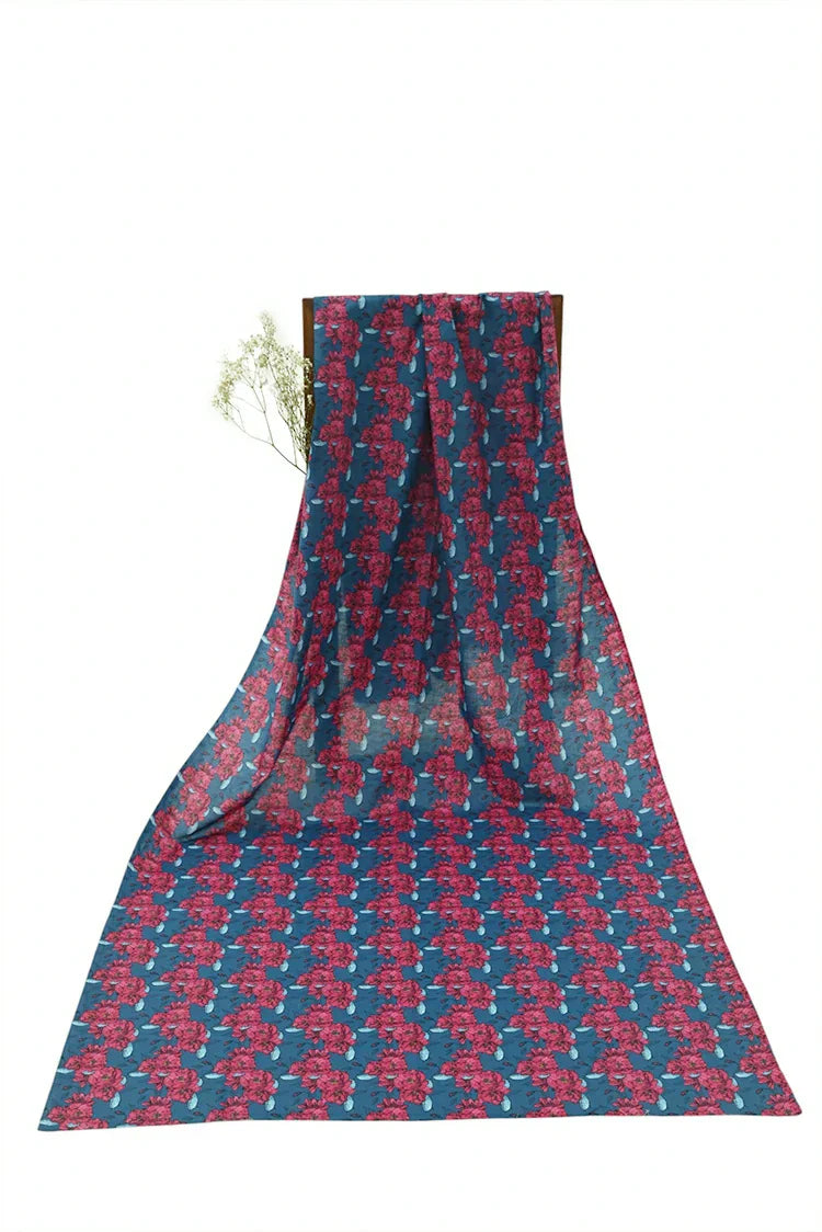 1-PC Unstitched Printed Cambric Kurti