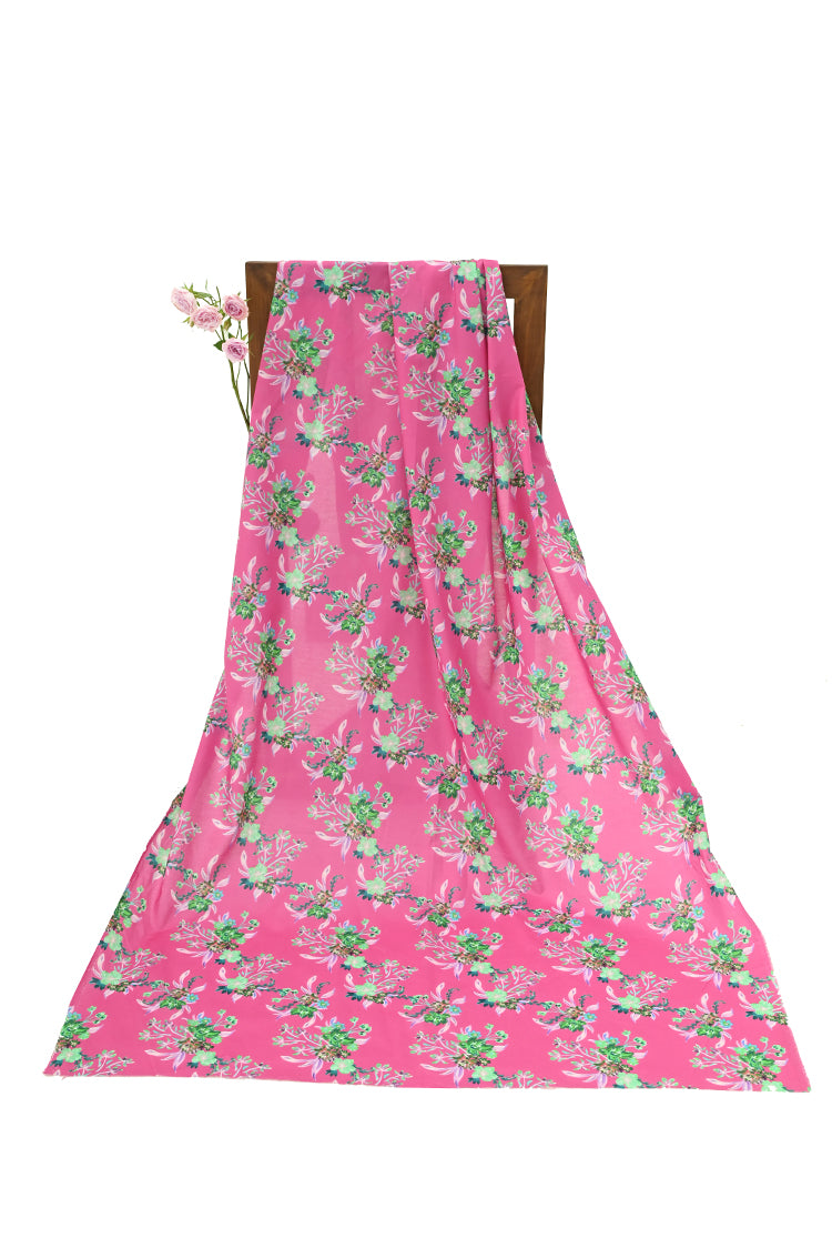 1-PC Unstitched Printed Cambric Kurti