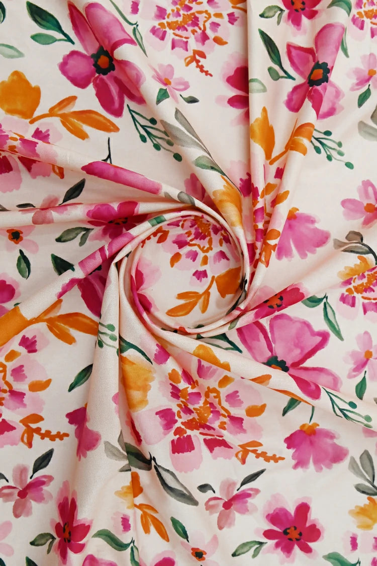 1-PC Unstitched Printed Cambric Kurti