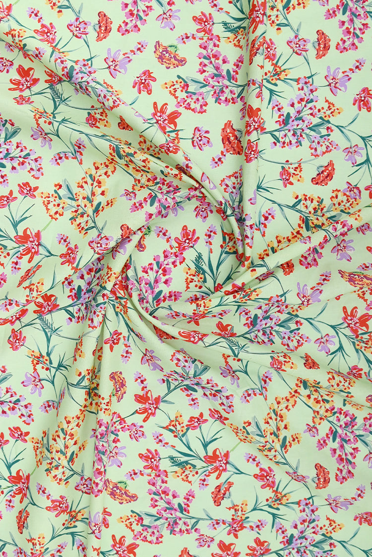 1-PC Unstitched Printed Cambric Kurti