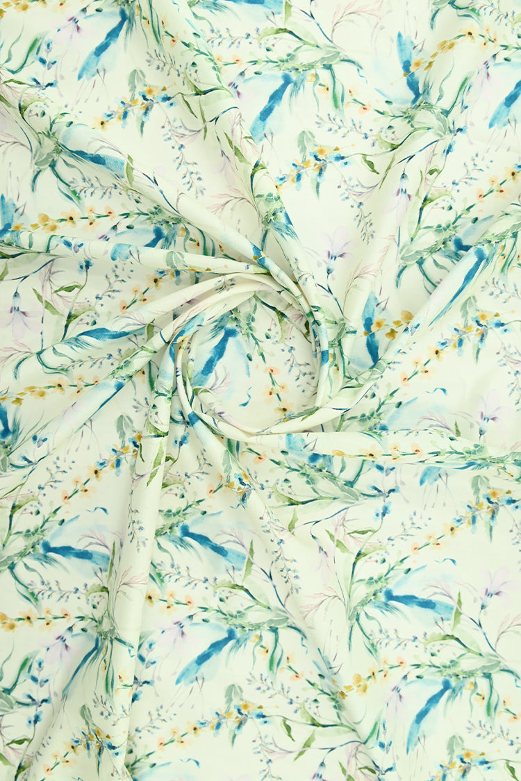 1-PC Unstitched Printed Cambric Kurti