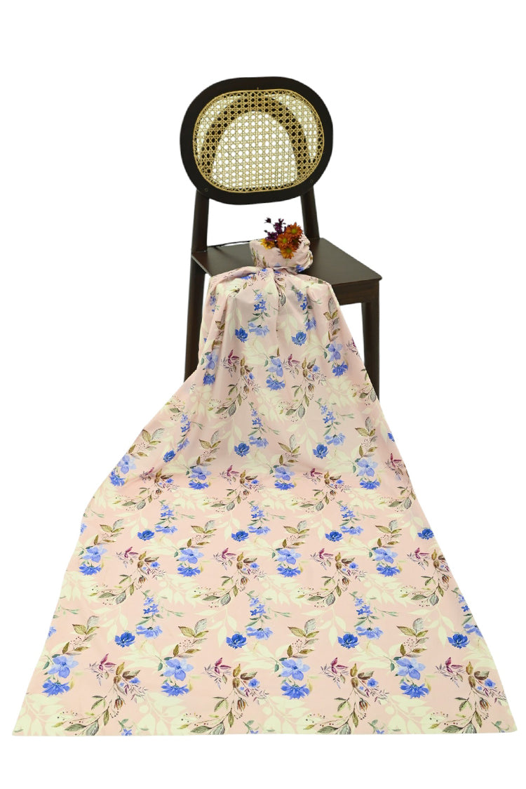 1-PC Unstitched Printed Cambric Kurti