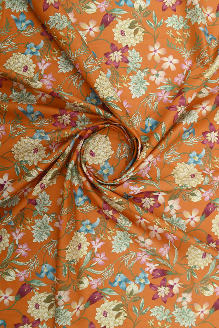 1-PC Unstitched Printed Cambric Kurti
