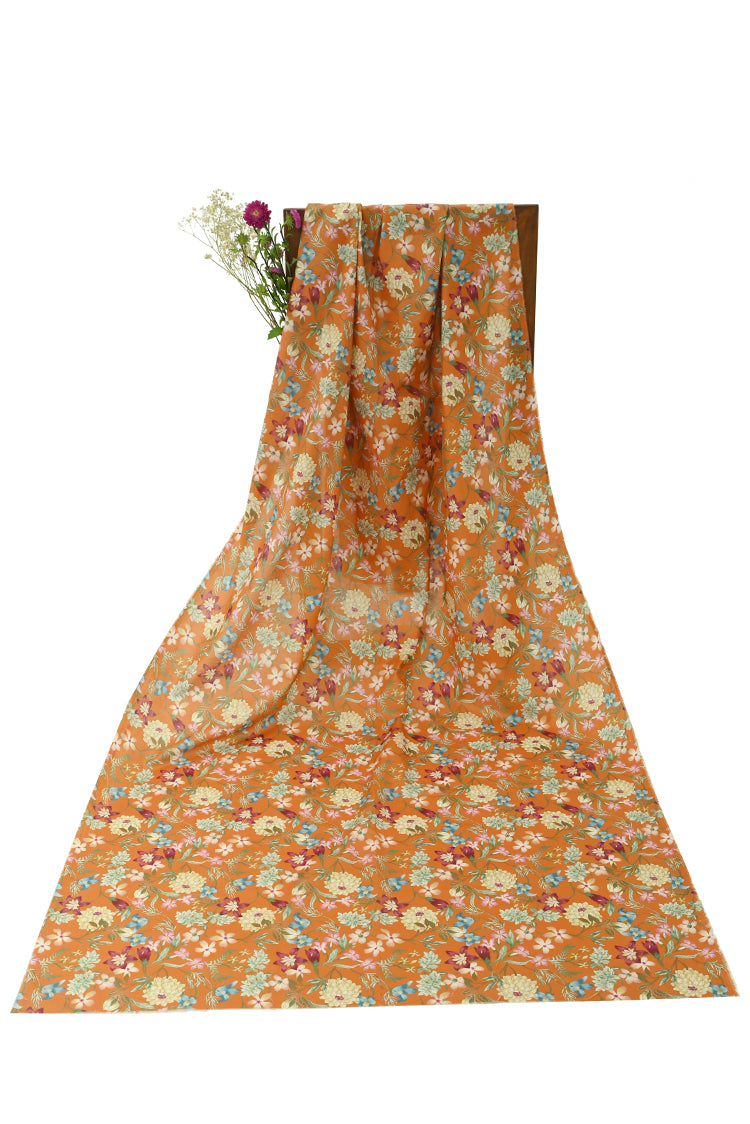 1-PC Unstitched Printed Cambric Kurti