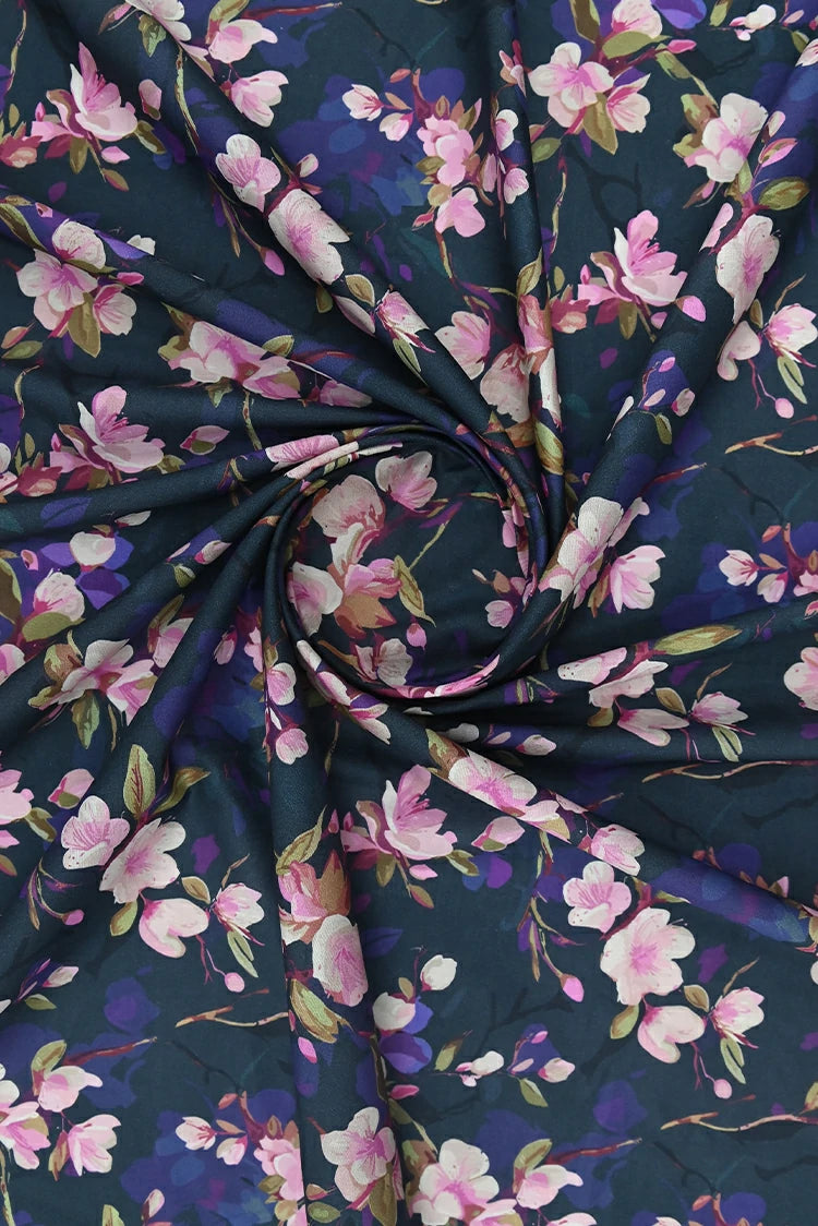 1-PC Unstitched Printed Cambric Kurti