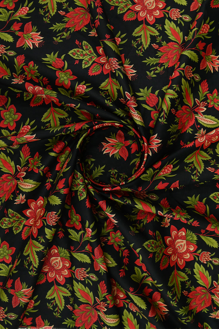 1-PC Unstitched Printed Cambric Kurti