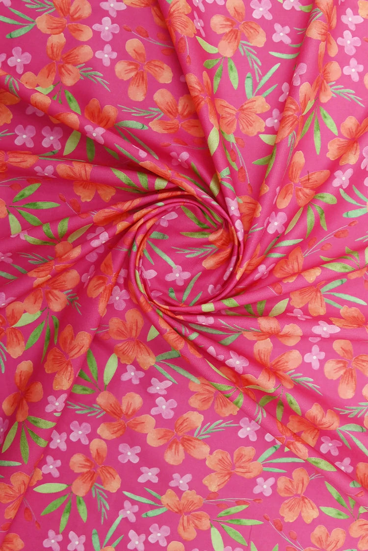 1-PC Unstitched Printed Cambric Kurti