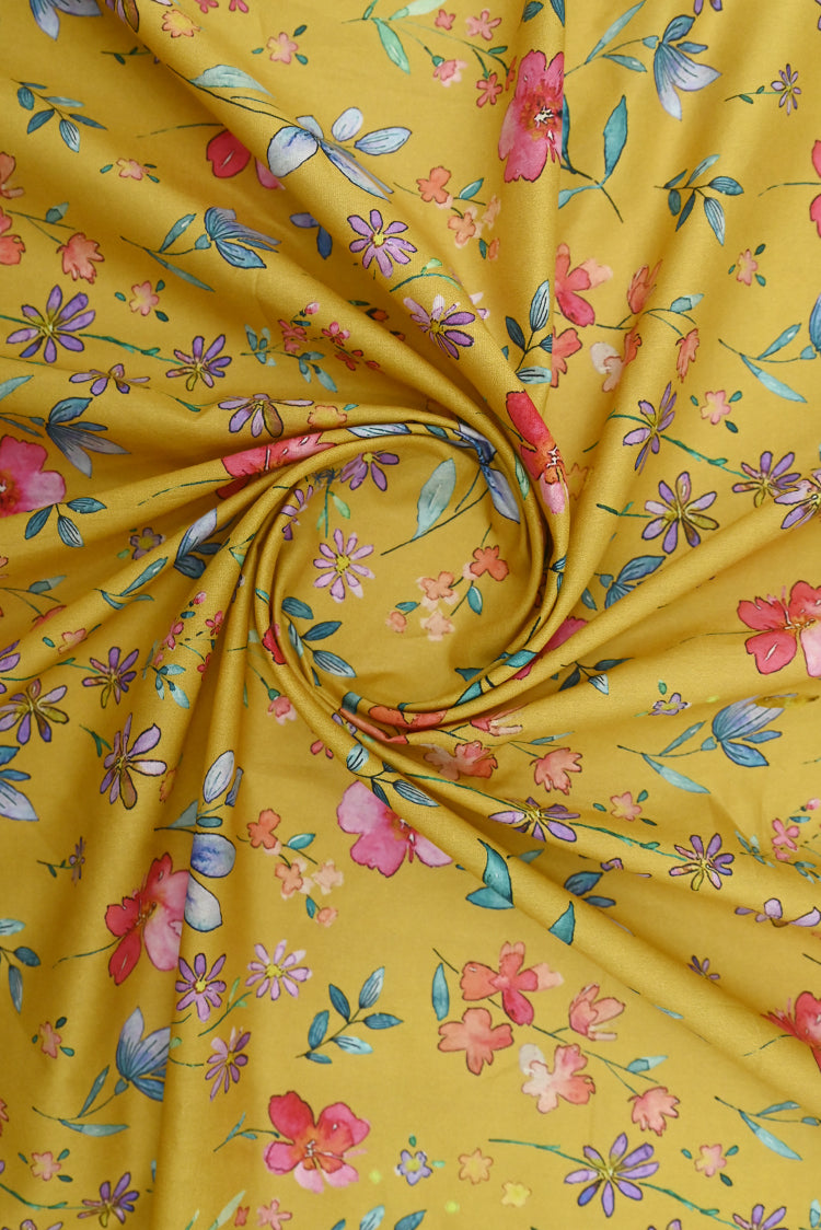 1-PC Unstitched Printed Cambric Kurti