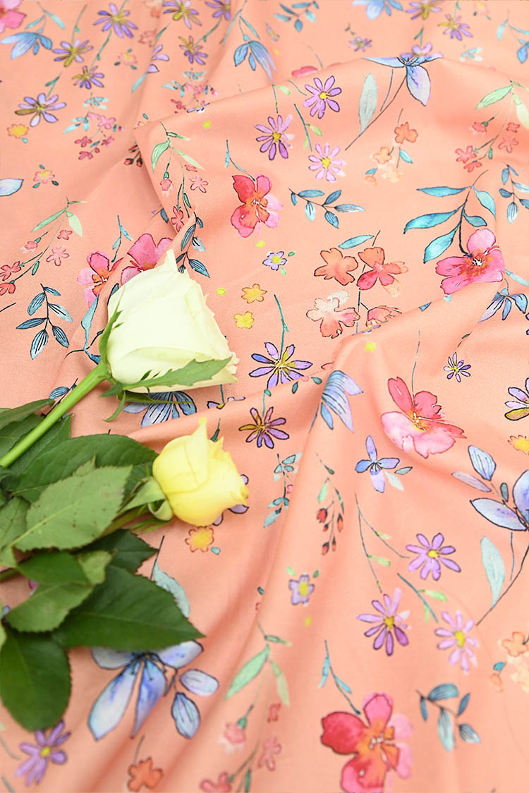 Picture of 1-PC Unstitched Printed Cambric Kurti - Available at Raja Sahib