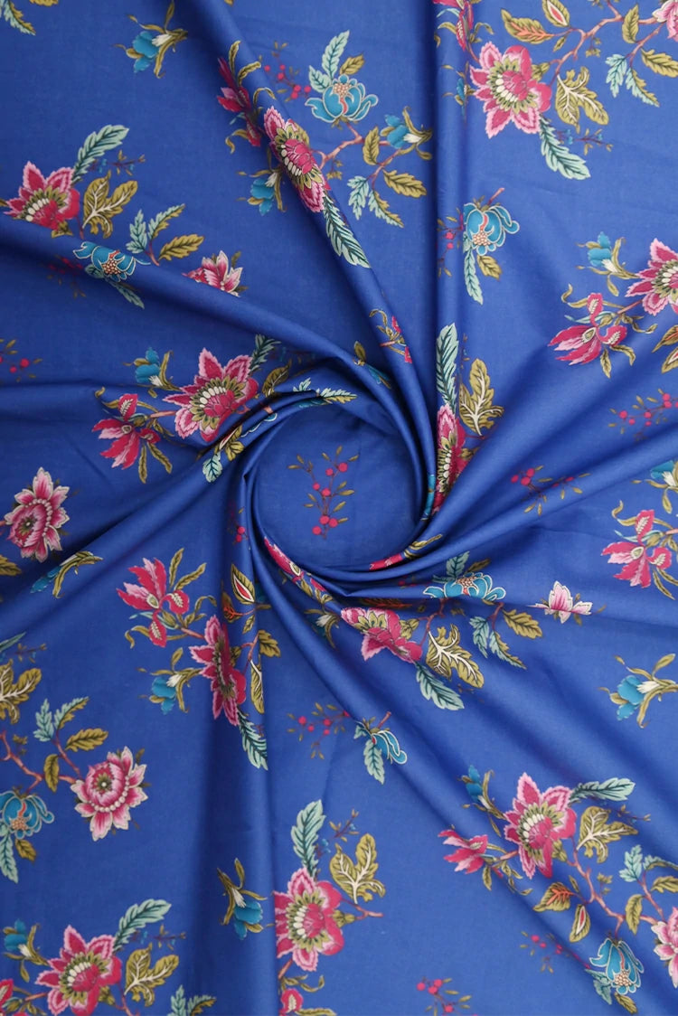 1-PC Unstitched Printed Cambric Kurti