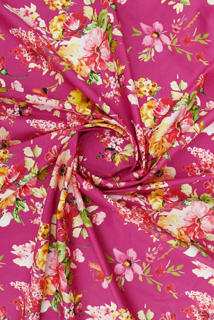 1-PC Unstitched Printed Cambric Kurti