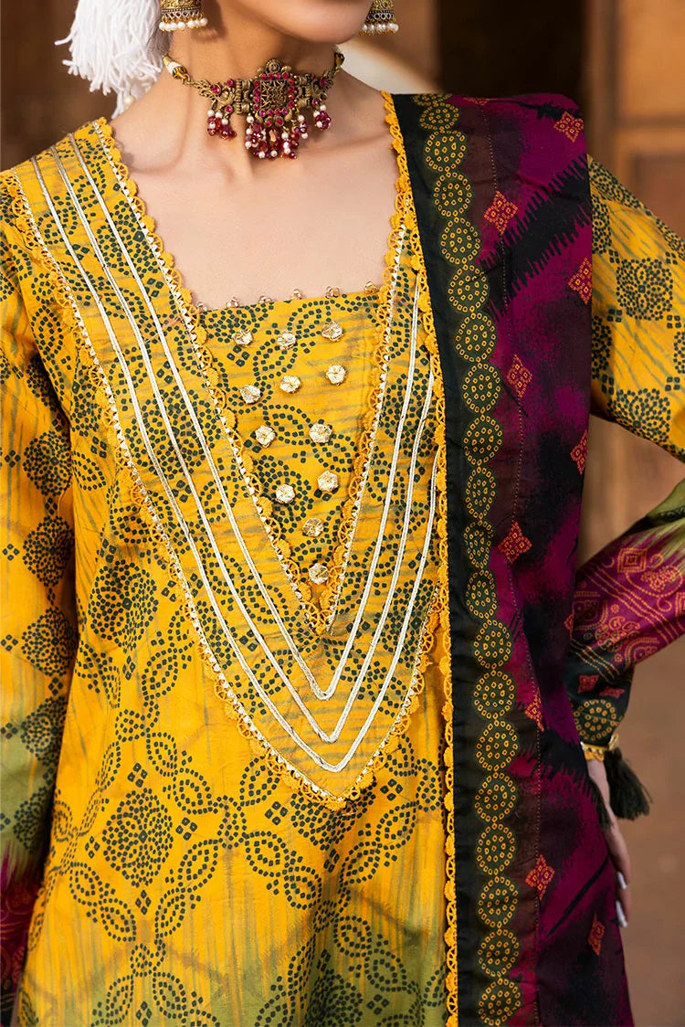 3-PC Unstitched Printed Lawn Suit