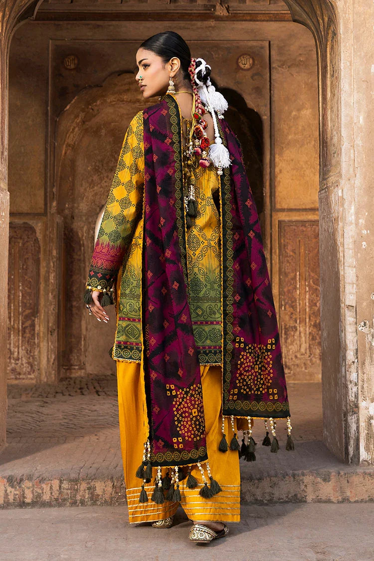 3-PC Unstitched Printed Lawn Suit