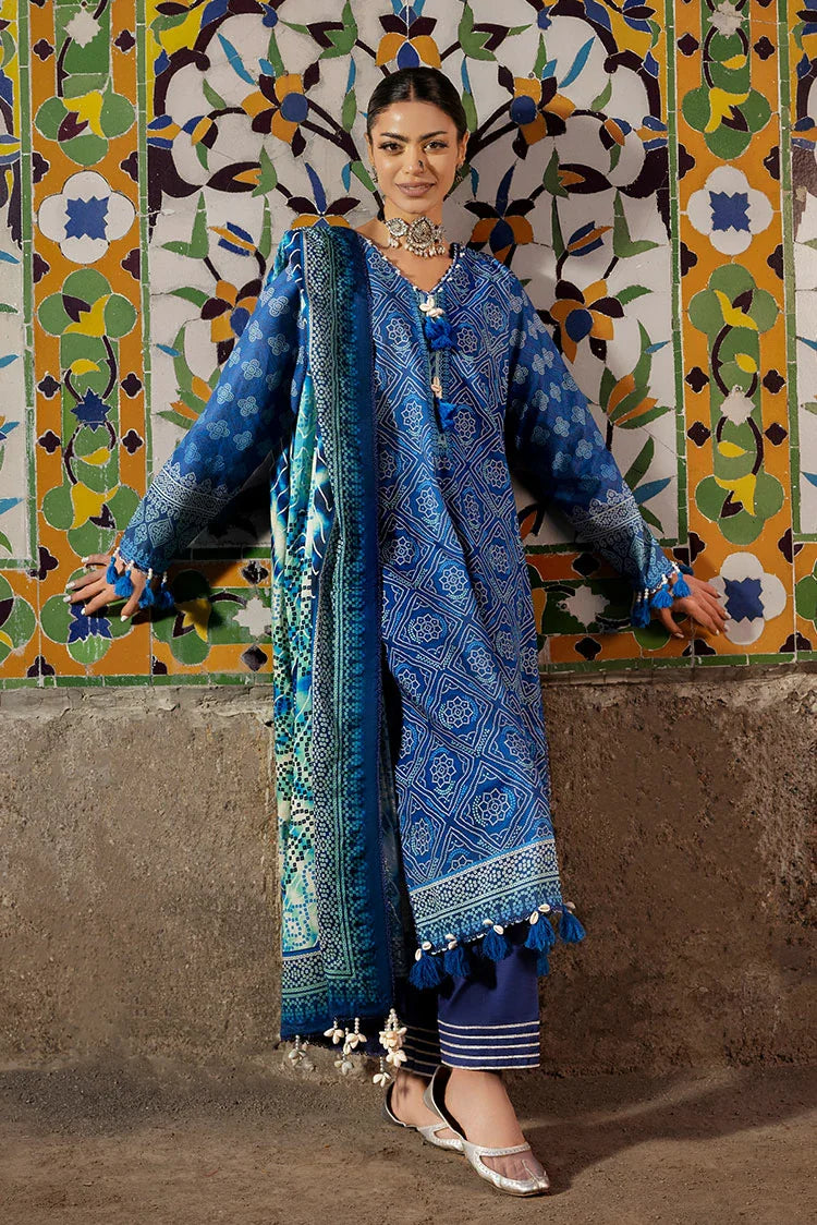 3-PC Unstitched Printed Lawn Suit