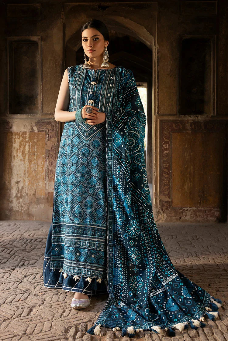 3-PC Unstitched Printed Lawn Suit