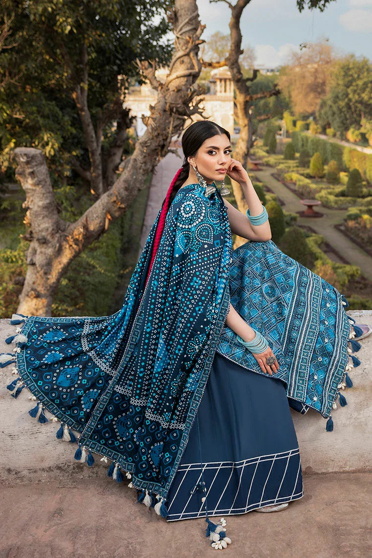 3-PC Unstitched Printed Lawn Suit