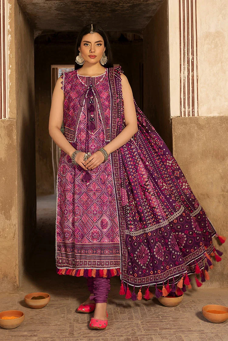 3-PC Unstitched Printed Lawn Suit
