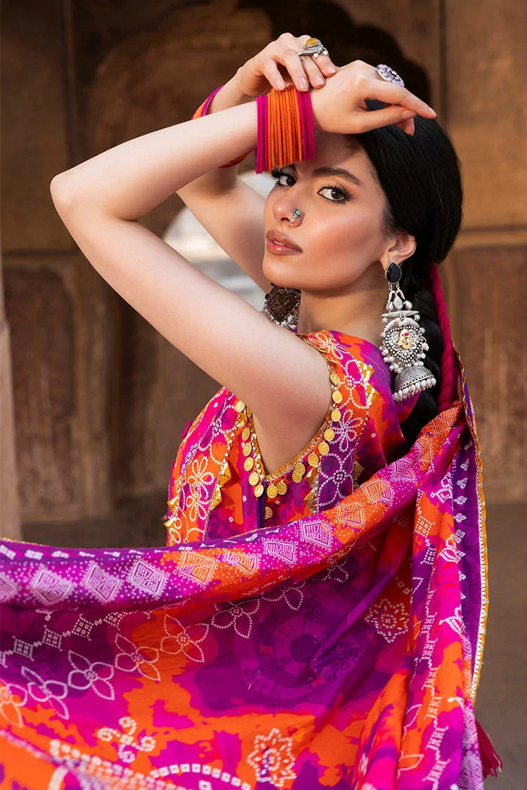 3-PC Unstitched Printed Lawn Suit