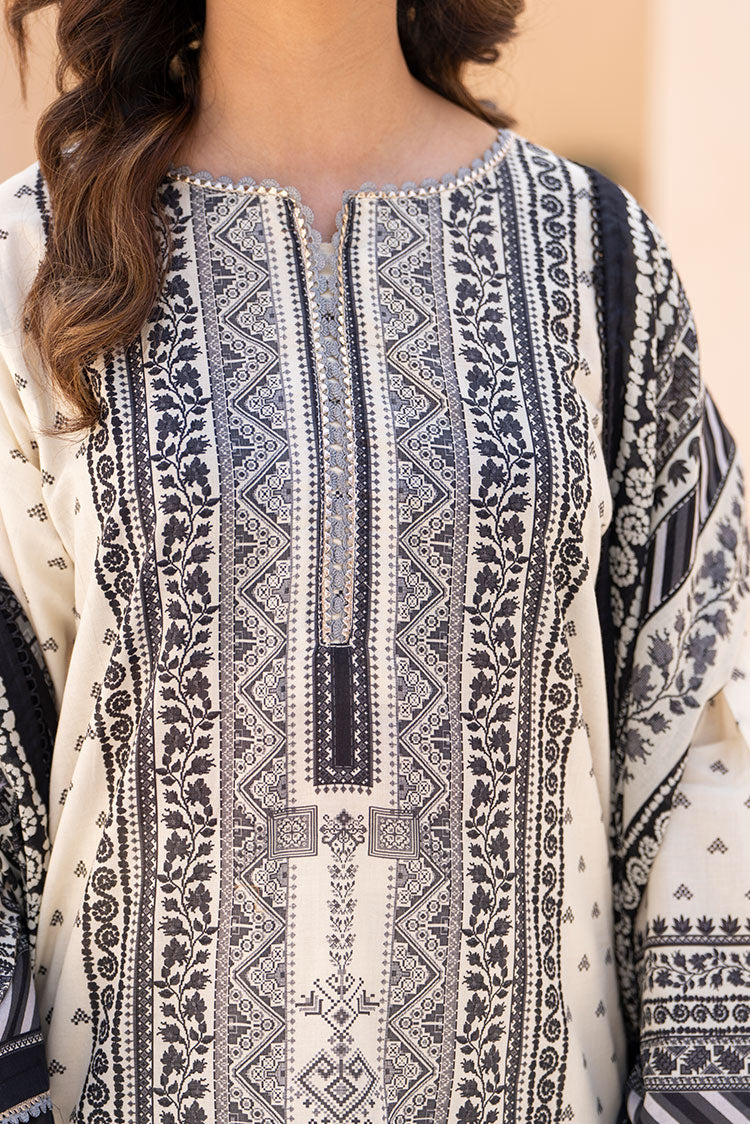 3-PC Unstitched Printed Lawn Suit