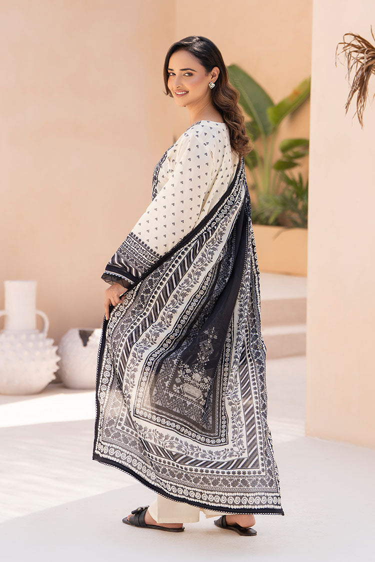 3-PC Unstitched Printed Lawn Suit