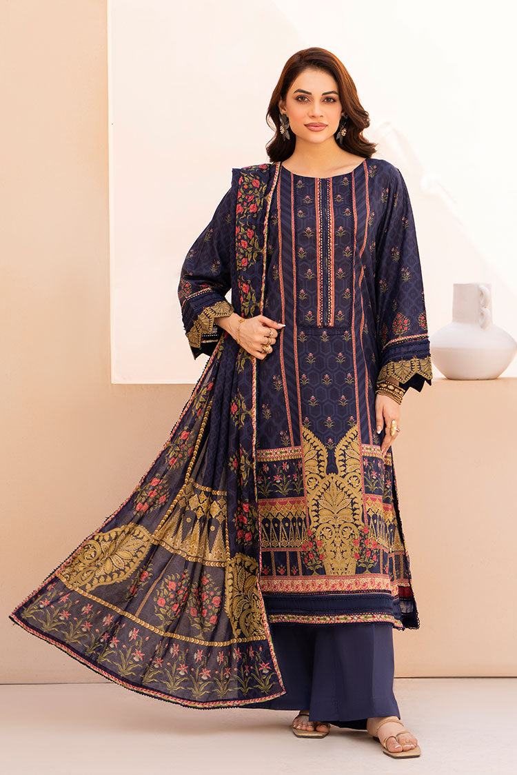 3-PC Unstitched Printed Lawn Suit