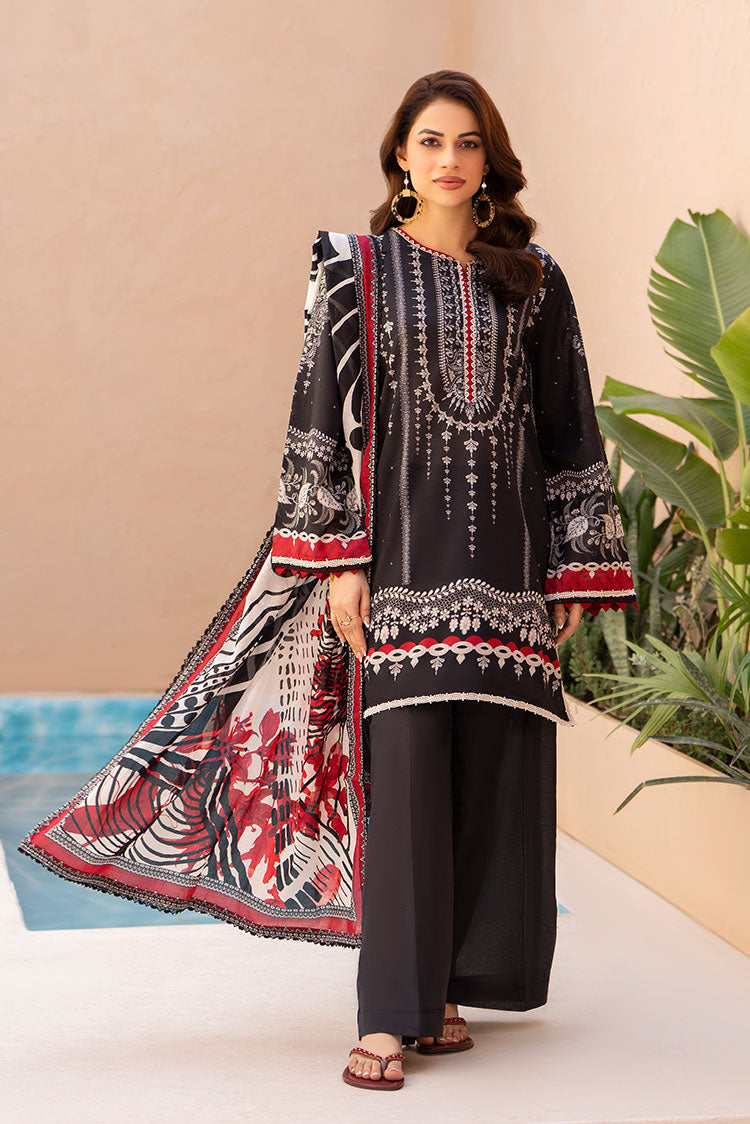 3-PC Unstitched Printed Lawn Suit