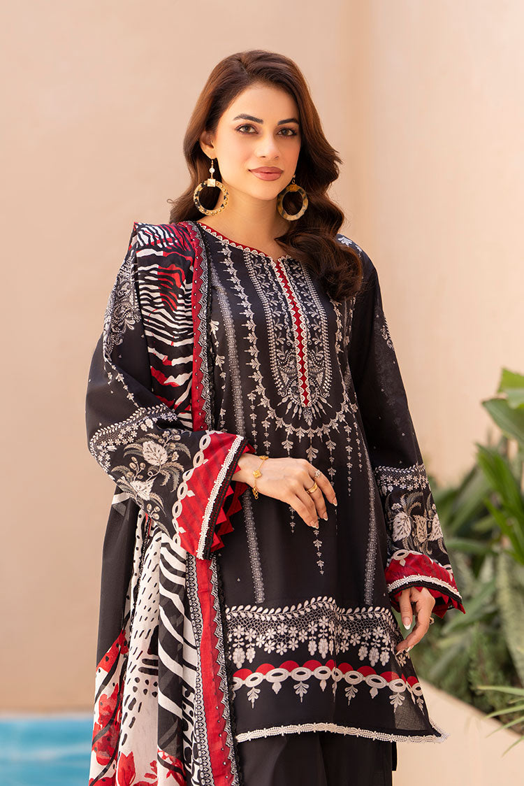 3-PC Unstitched Printed Lawn Suit
