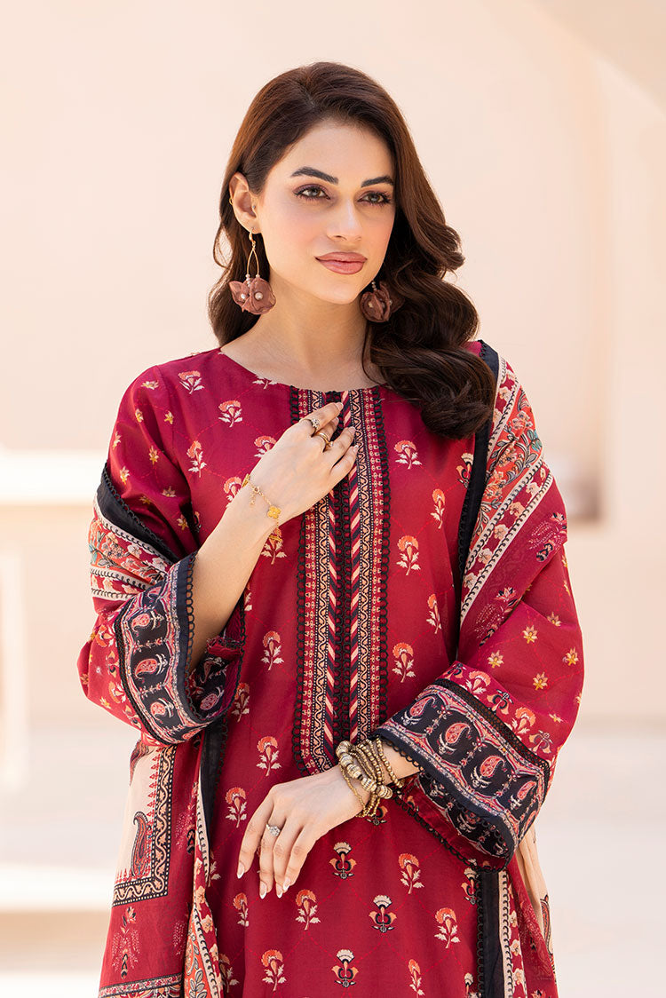 3-PC Unstitched Printed Lawn Suit