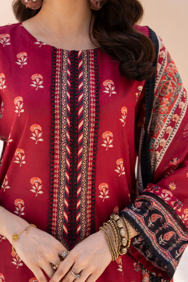 3-PC Unstitched Printed Lawn Suit