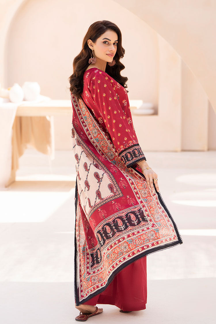 3-PC Unstitched Printed Lawn Suit