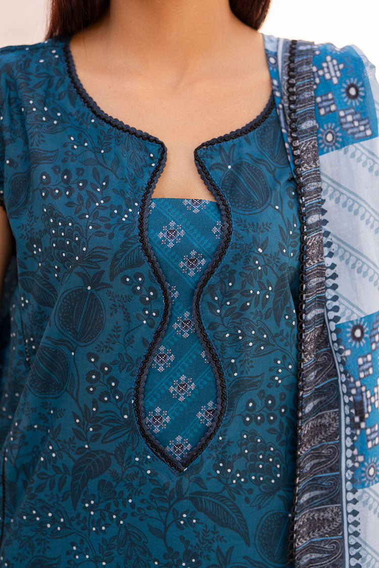 3-PC Unstitched Printed Lawn Suit