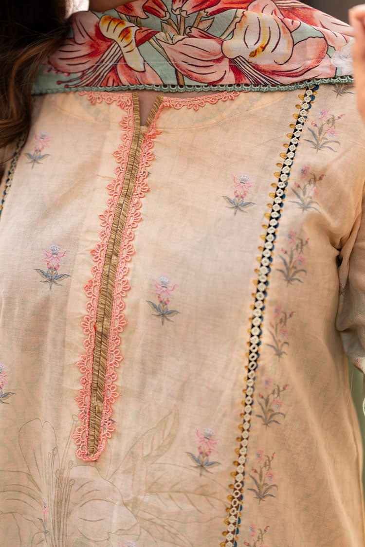 3-PC Unstitched Printed Lawn Suit