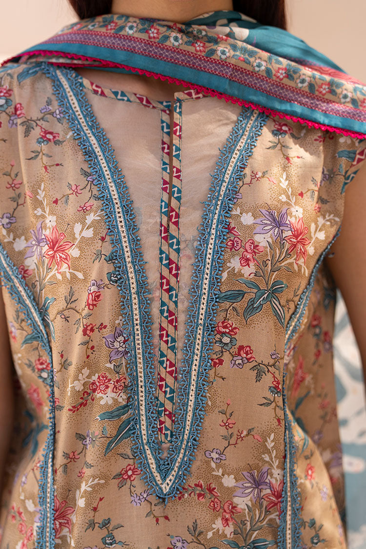 3-PC Unstitched Printed Lawn Suit