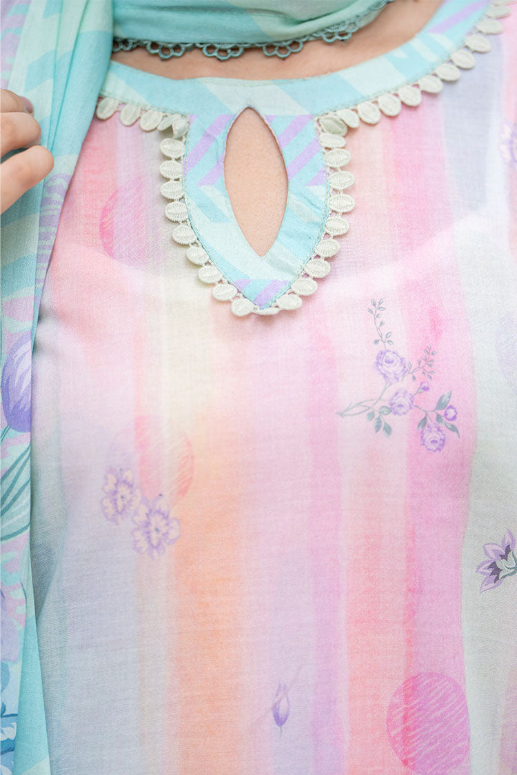 3-PC Unstitched Printed Lawn Suit