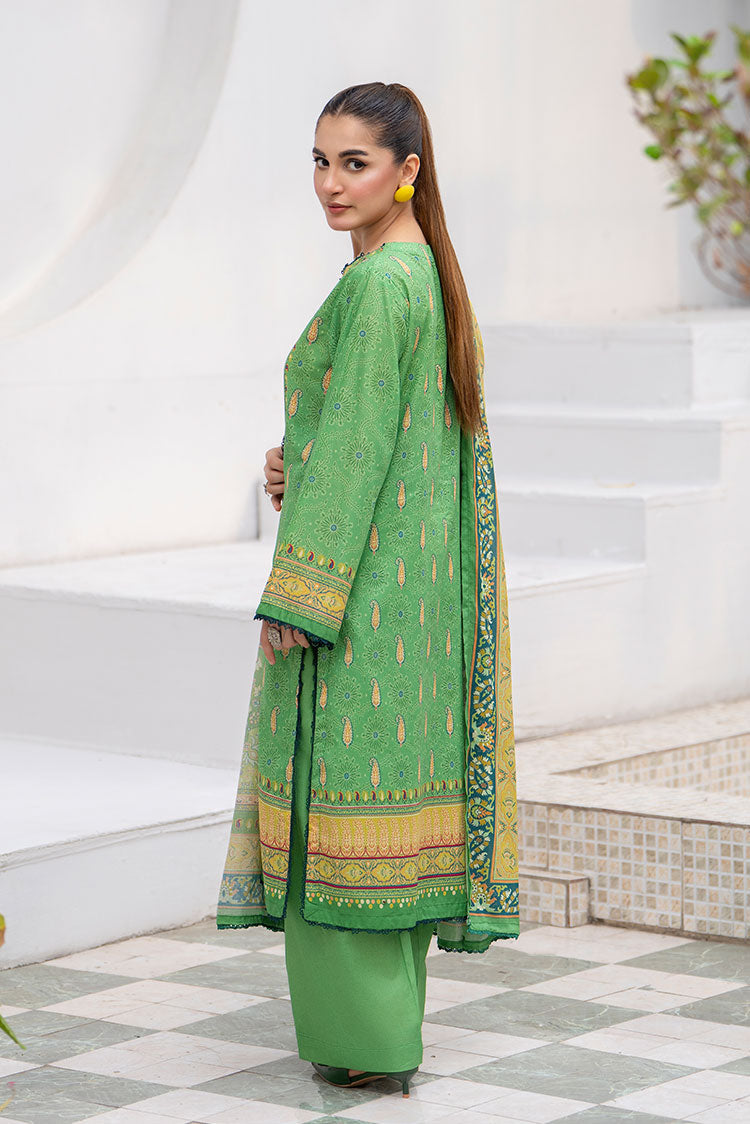3-PC Unstitched Printed Lawn Suit