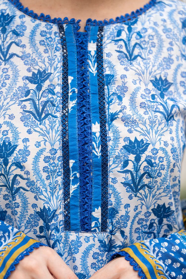 3-PC Unstitched Printed Lawn Suit