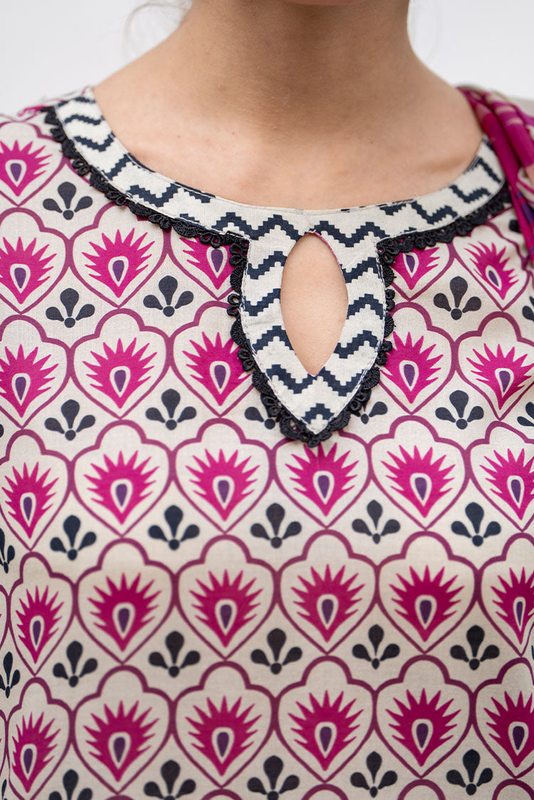 3-PC Unstitched Printed Lawn Suit