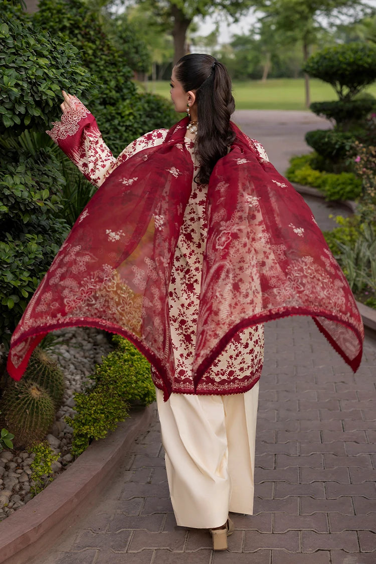 3-PC Unstitched Embroidered Lawn Suit