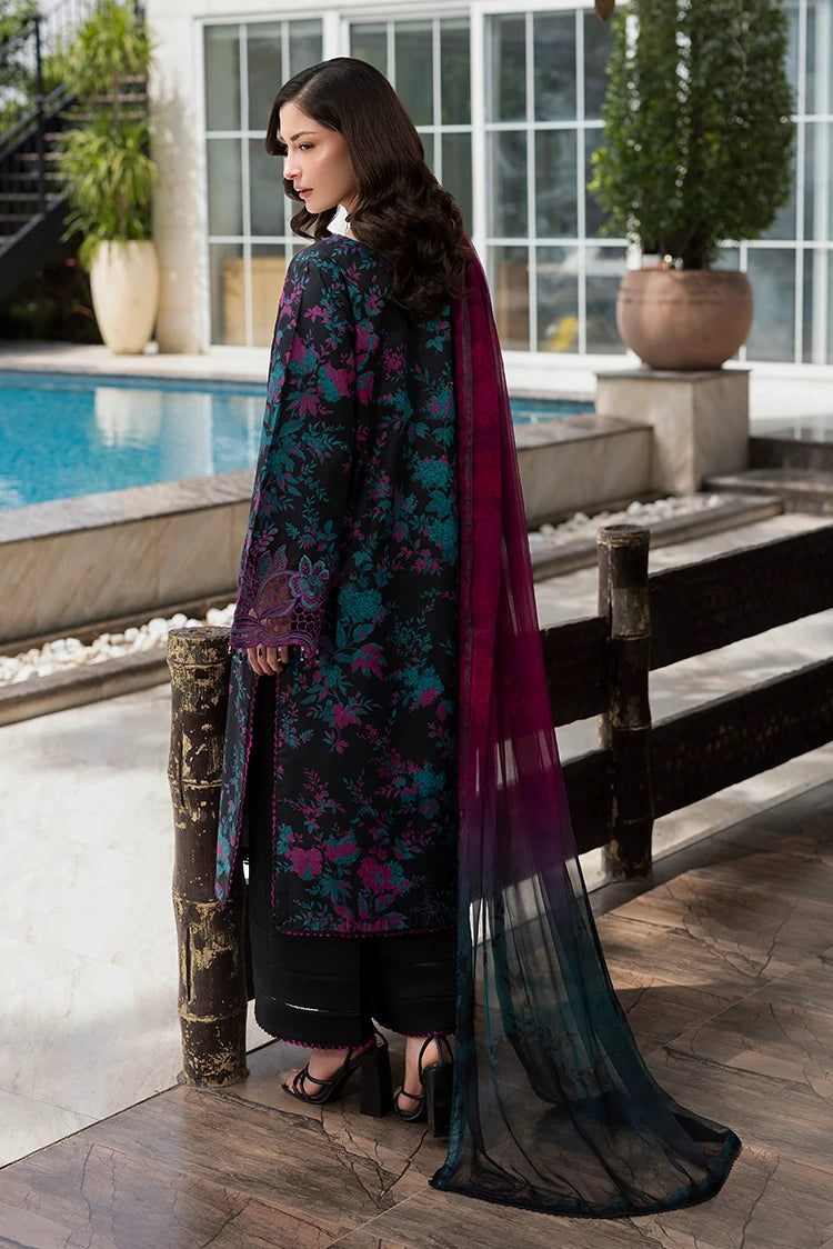 3-PC Unstitched Embroidered Lawn Suit