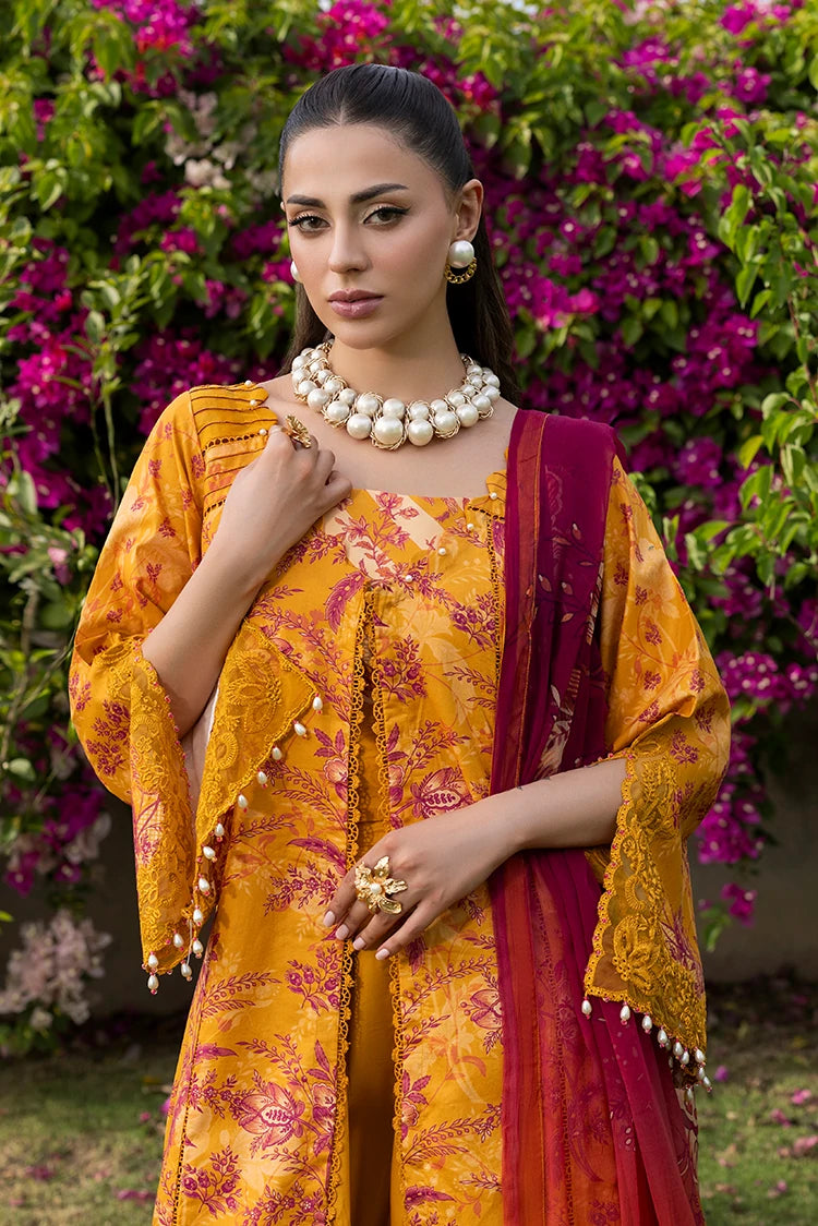 3-PC Unstitched Embroidered Lawn Suit