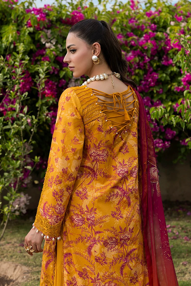 3-PC Unstitched Embroidered Lawn Suit