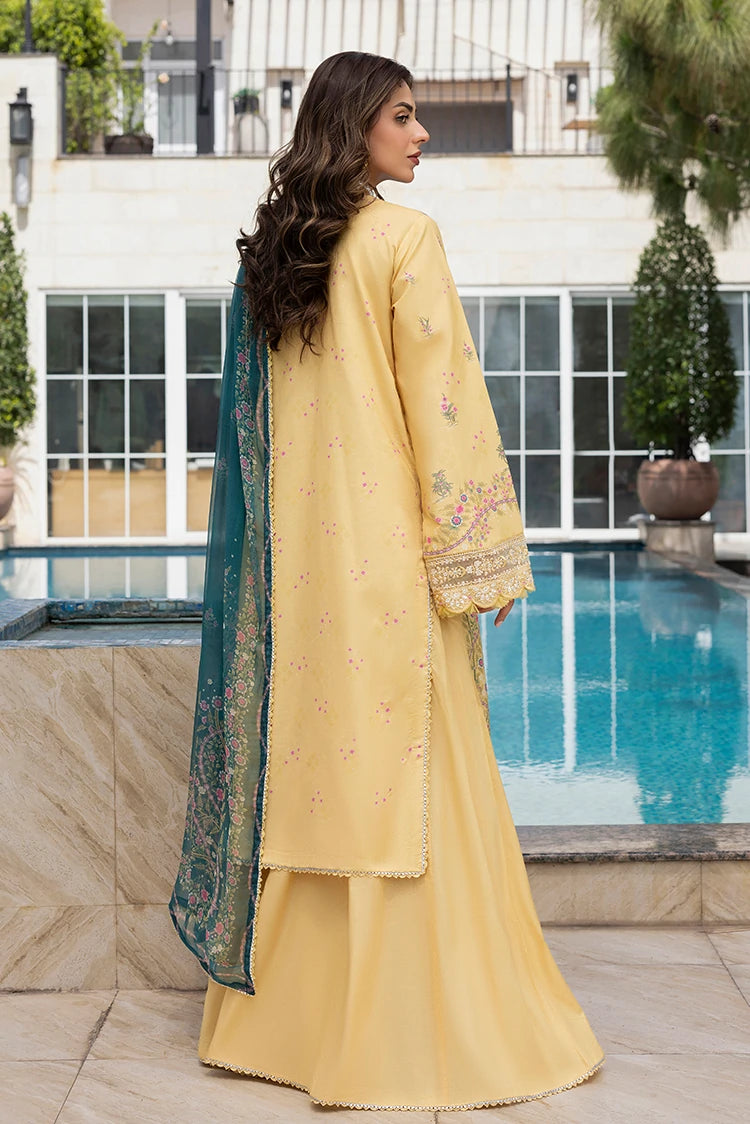 3-PC Unstitched Embroidered Lawn Suit
