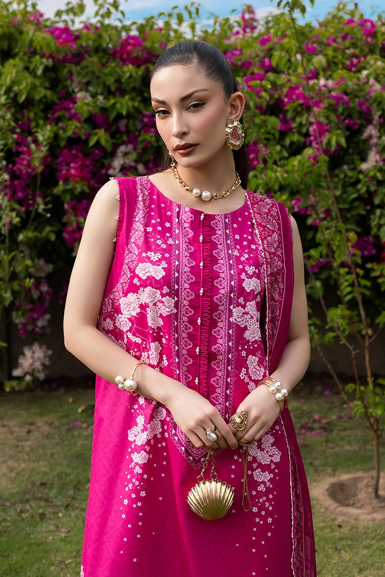 3-PC Unstitched Embroidered Lawn Suit